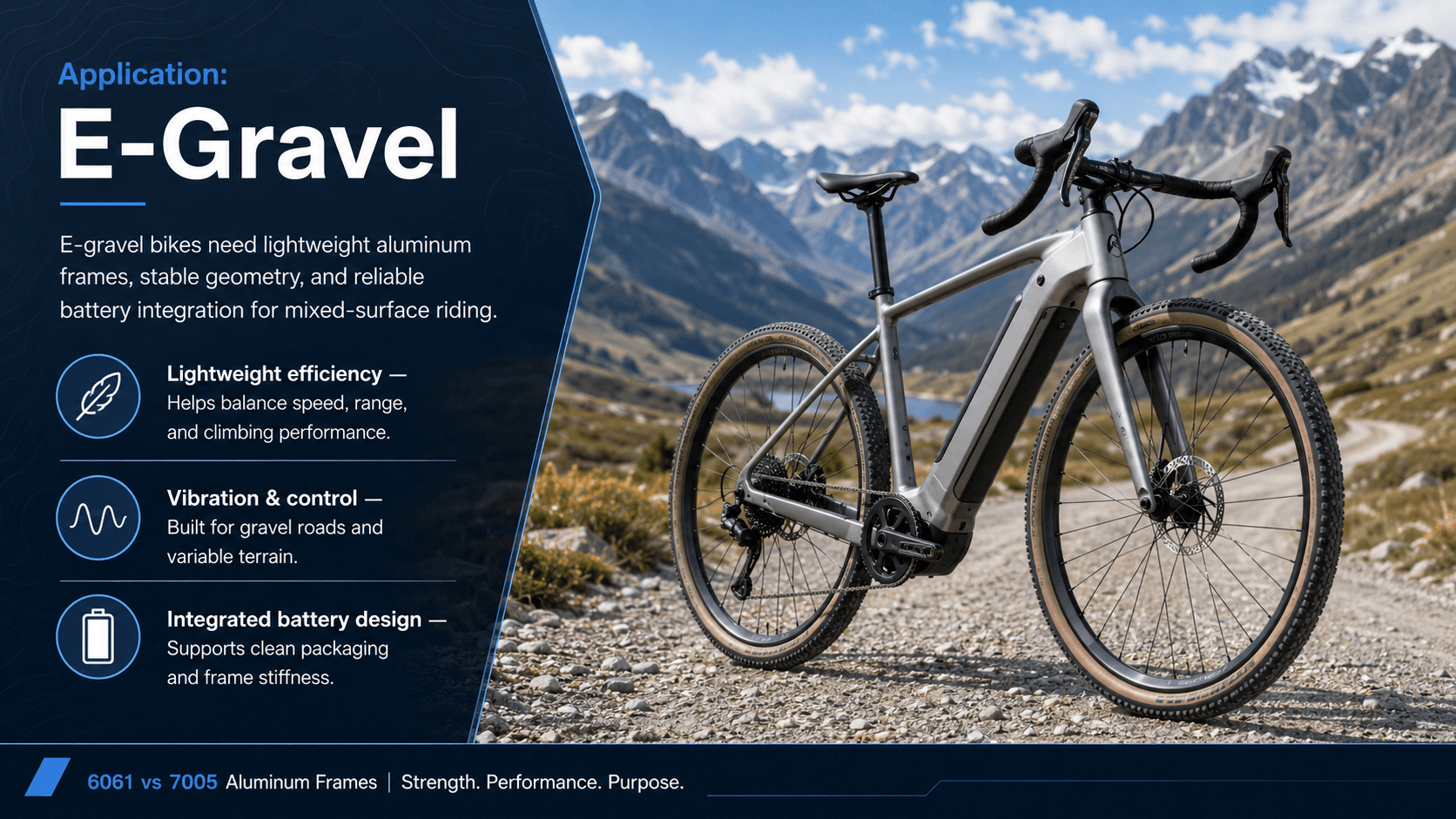 6061 vs 7005 Aluminum Bike Frames: Which Is Better for E-Bikes? 6061 vs 7005 Aluminum Bike Frames: Which Is Better for E-Bikes?