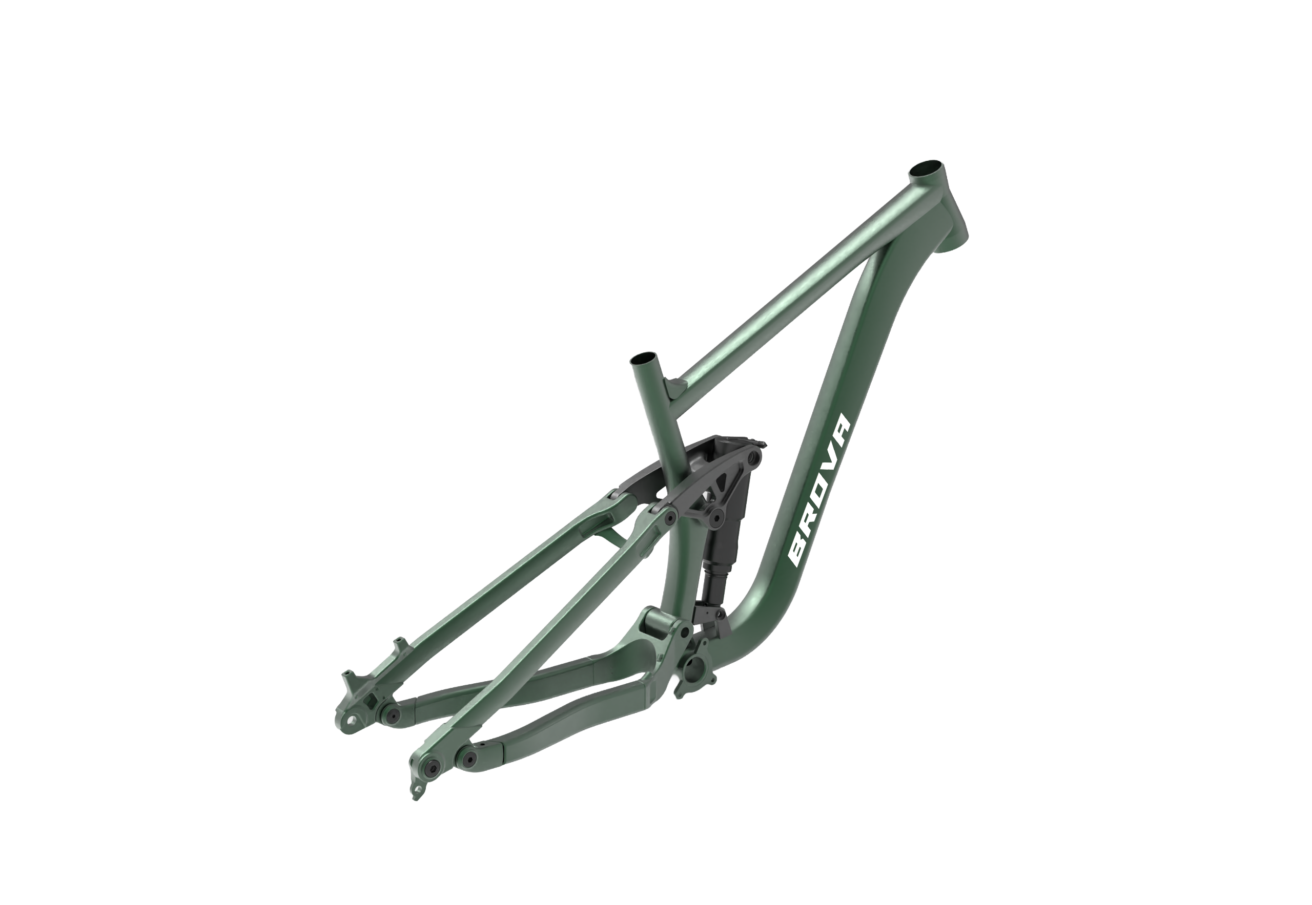 BRHM0156 6061 Aluminum Full Suspension MTB Frame 150mm Travel