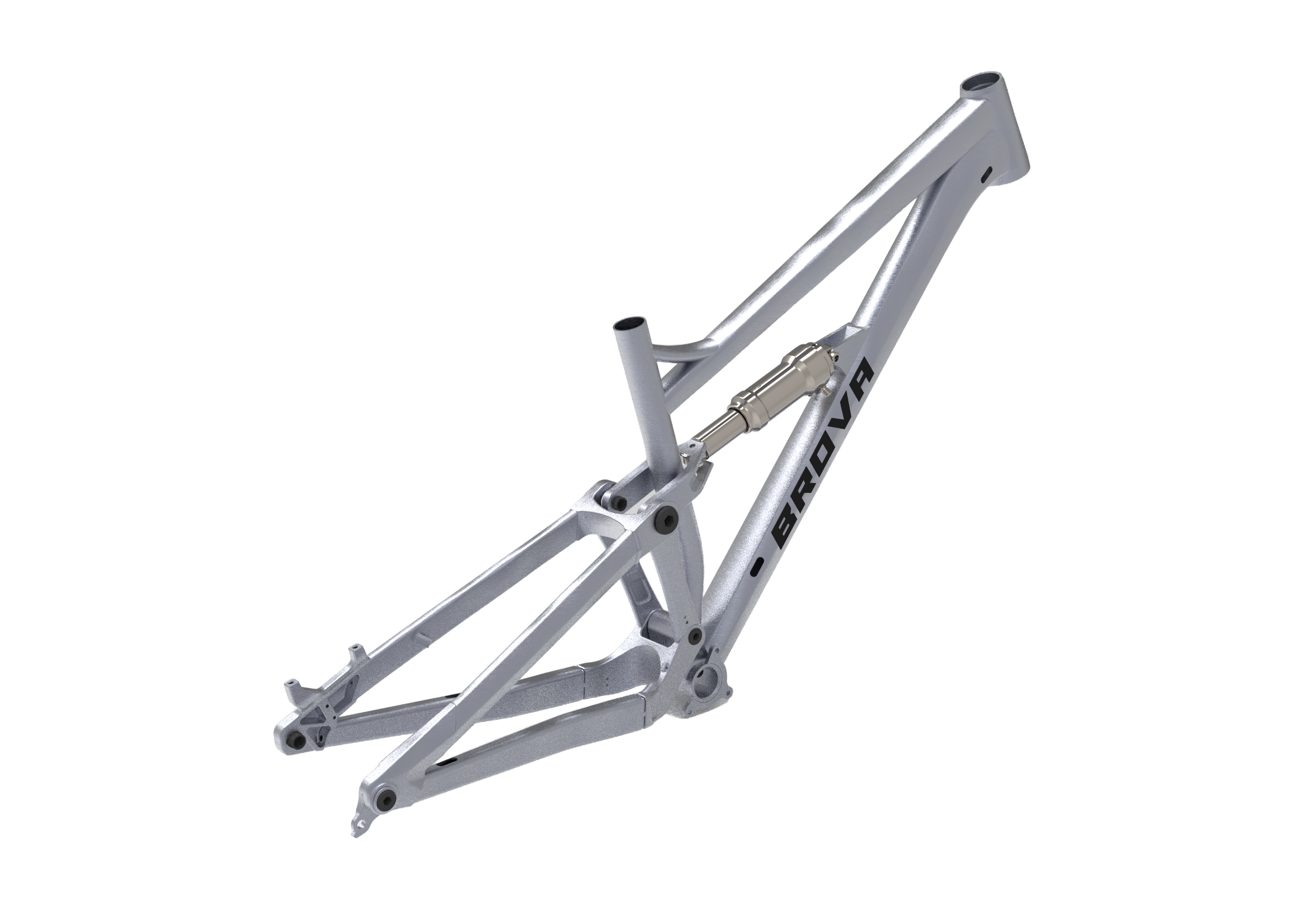 BRHM0153 6061 Aluminum Full Suspension MTB Frame 145mm Travel